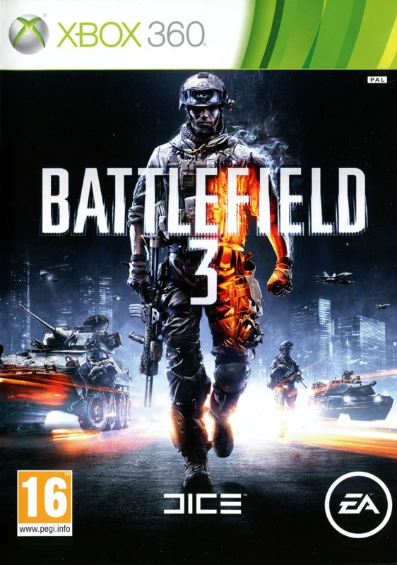Battlefield 3 box art for Xbox 360